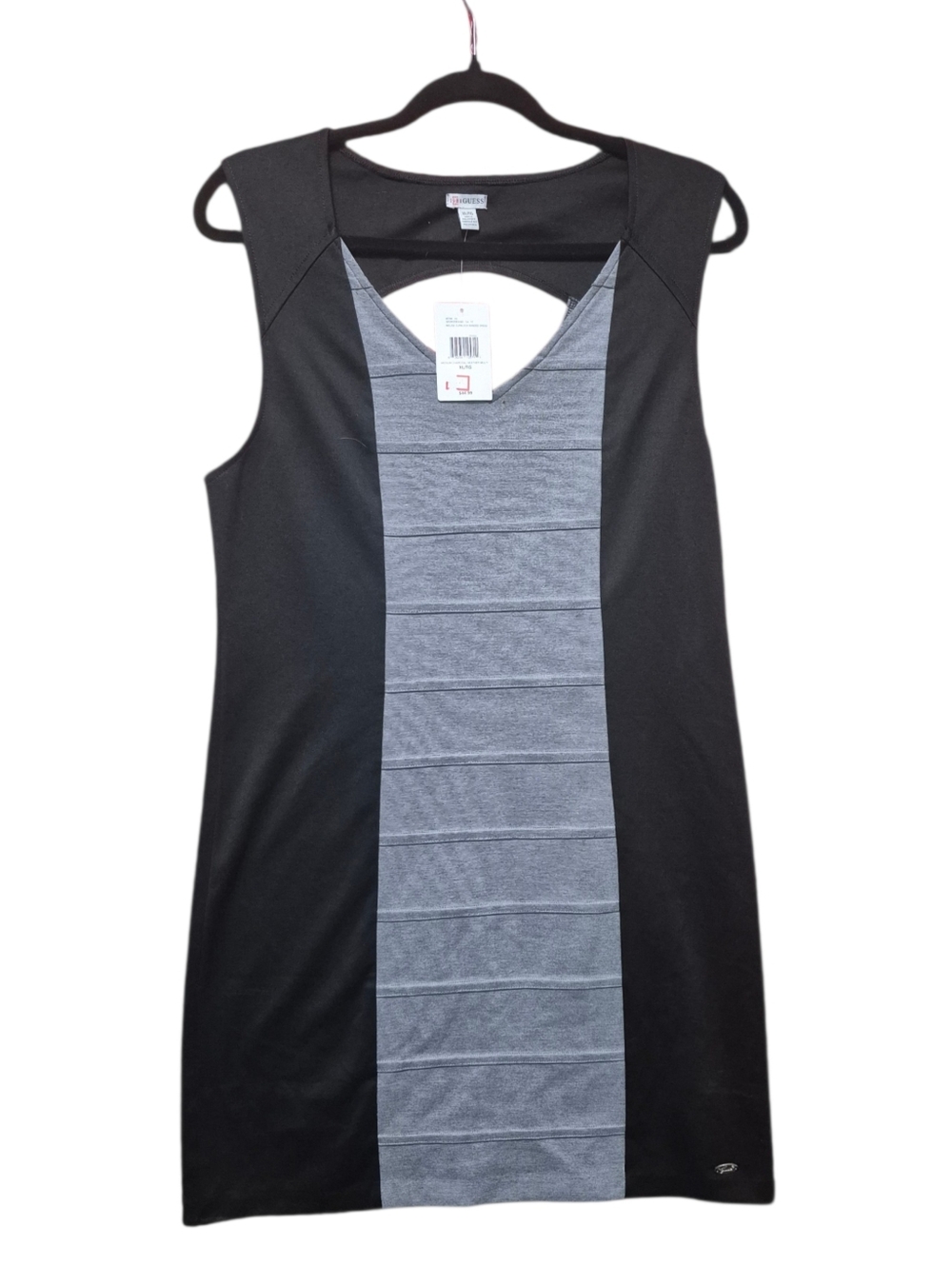 Guess Black and Gray Sleeveless Dress